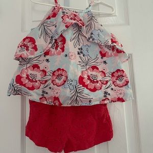 Janie and Jack 3T shorts and tank top set